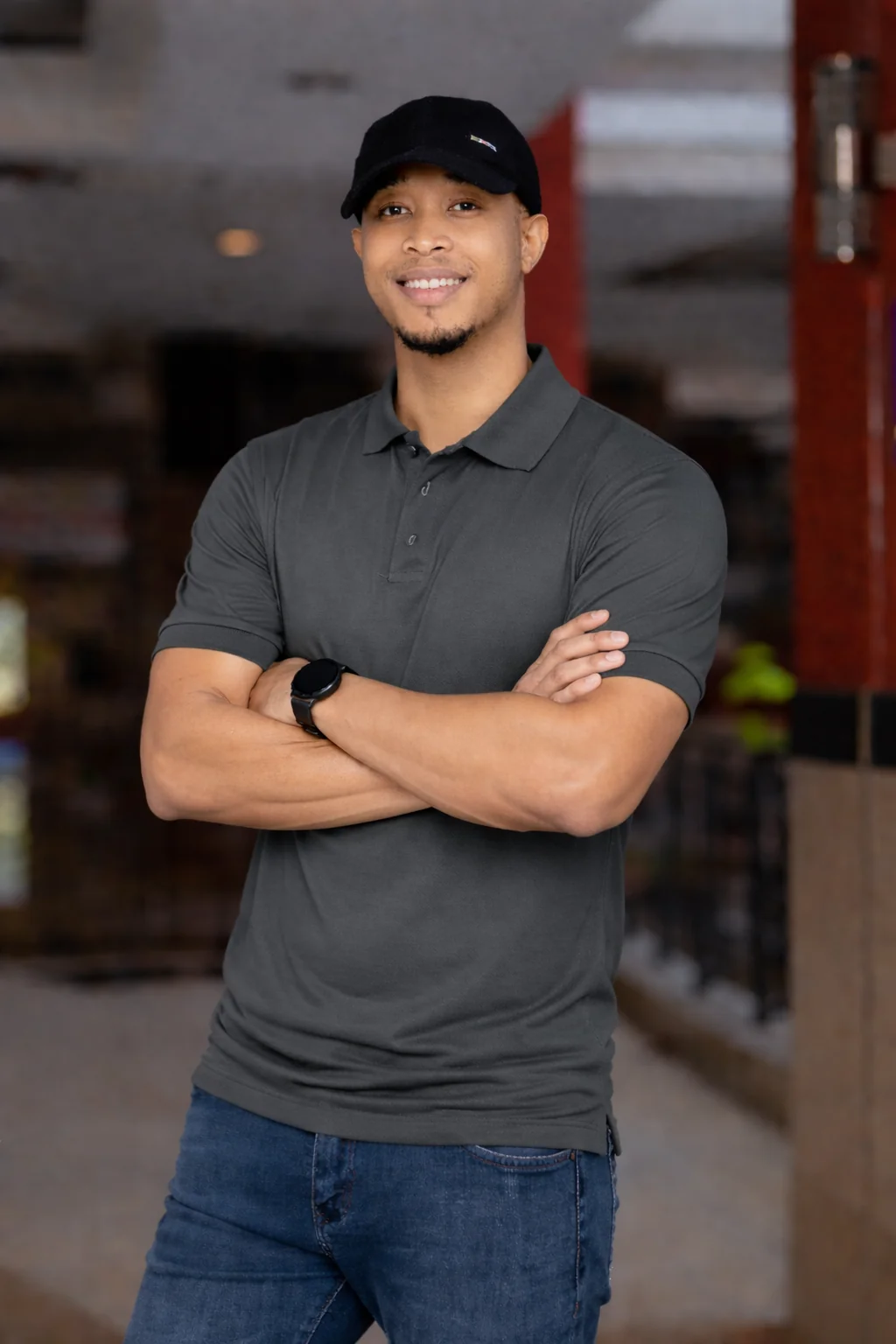 Green Plain polo t-shirt, Fayz Collection Eldoret