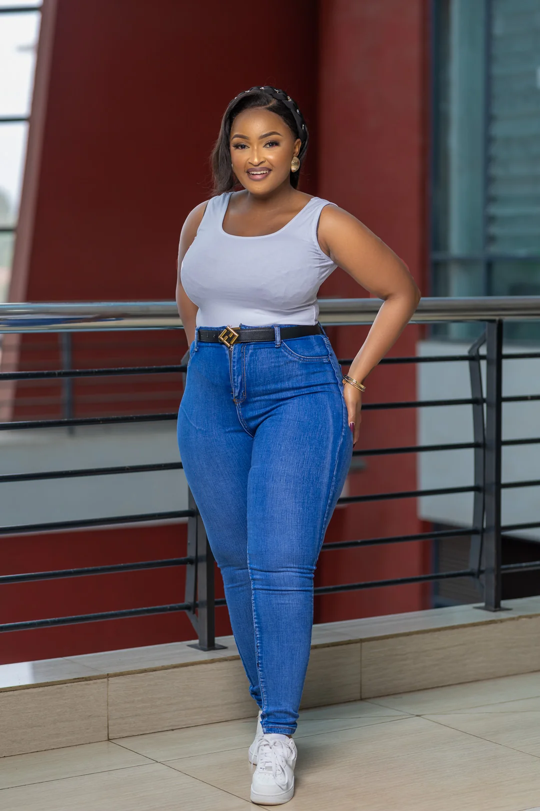Wash Blue Skinny Jeans, Fayz Collection Eldoret