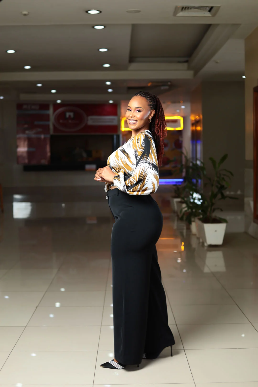 SA Puff Sleeve Wrap Top, Fayz Collection Eldoret