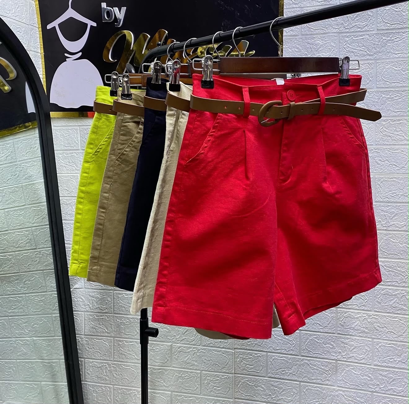Linen shorts, Fayz Collection Eldoret