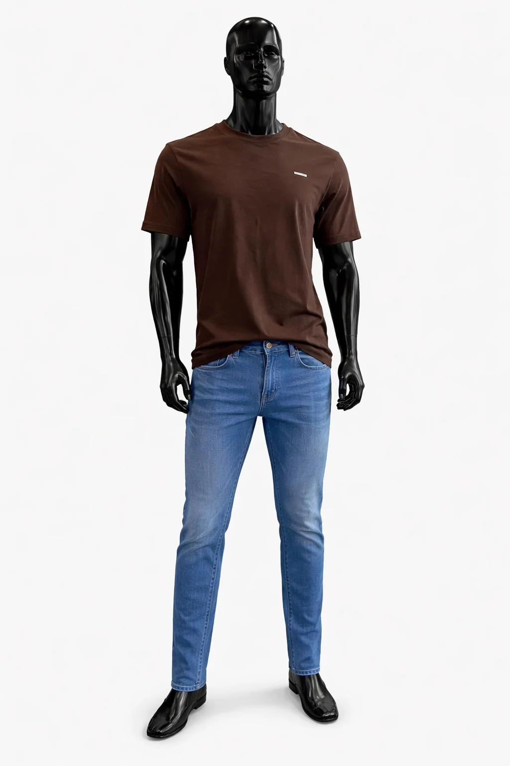 Chocolate Brown Mens' T-shirt, Fayz Collection Eldoret